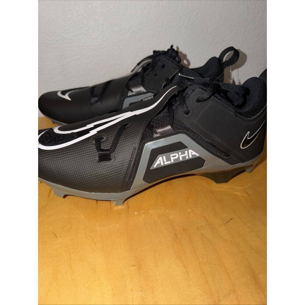 Sz 16 Nike Alpha Menace Pro 3 FTB Low Cleats FB6834-001 Black Mens - Picture 3 of 9